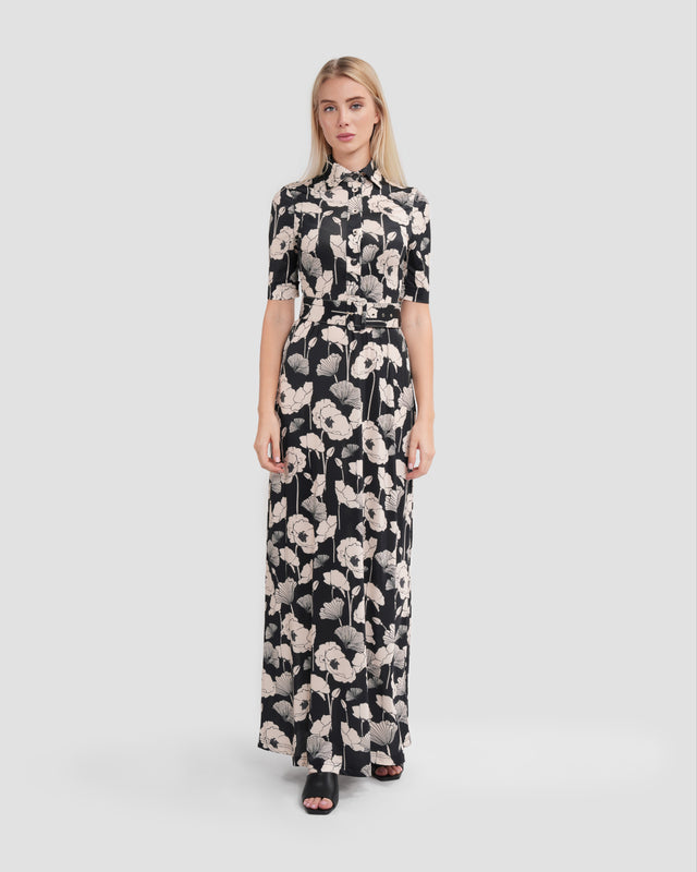 Picture of Poppy Floral Belted Maxi Dress