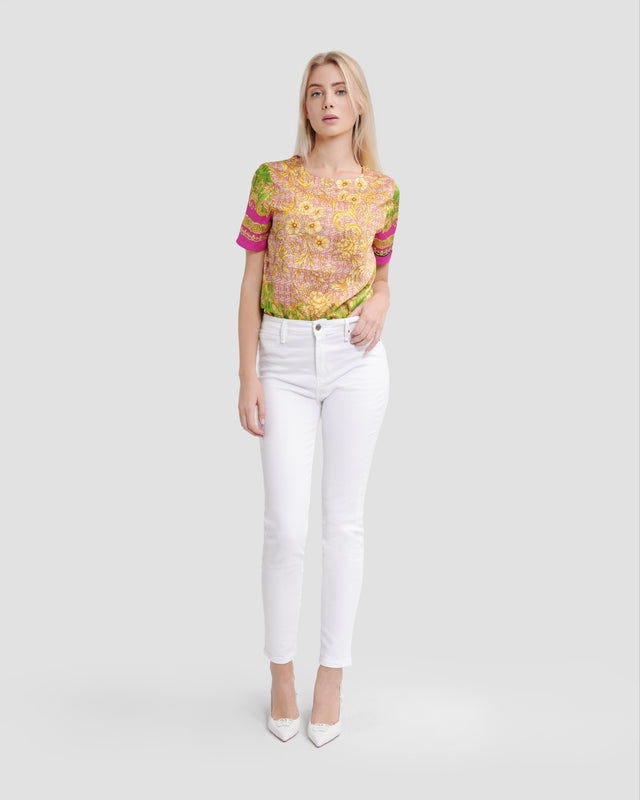 Picture of Geometric Baroque Print Top