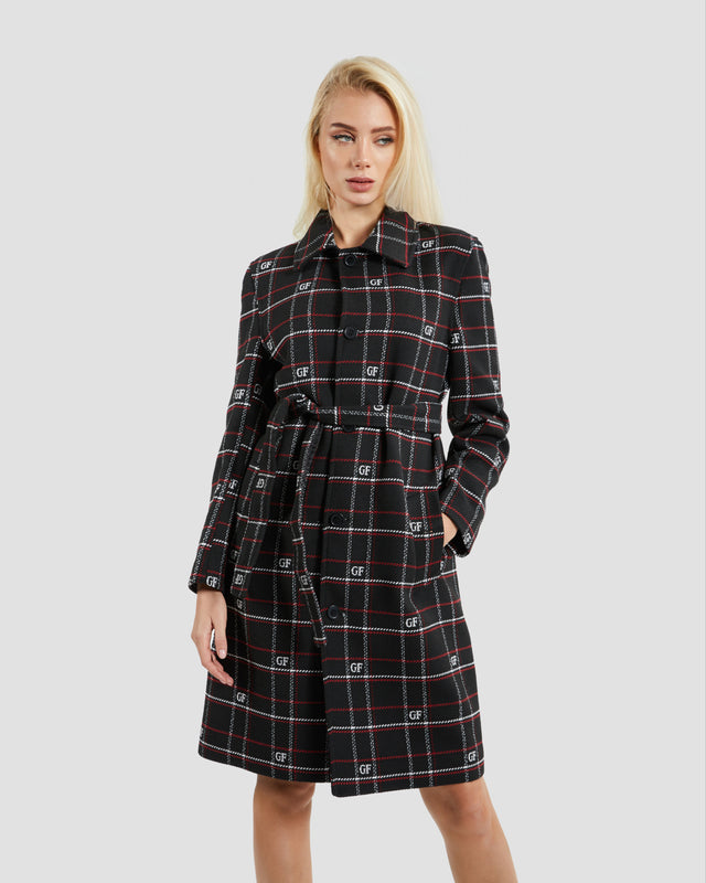 Picture of Logo Plaid Coat