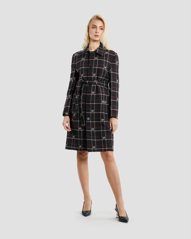 Picture of Logo Plaid Coat