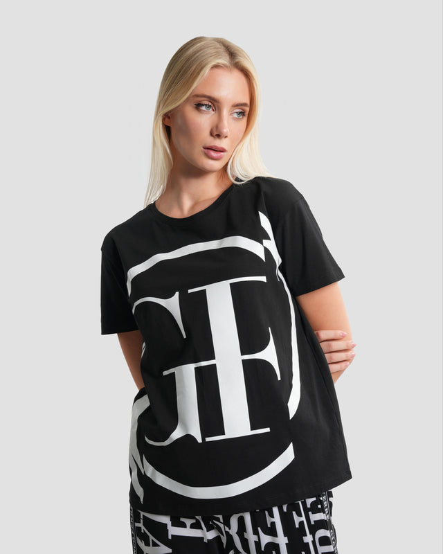 Picture of Oversized Logo Print T-Shirt