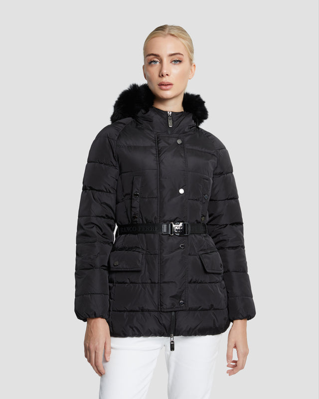 Picture of Faux Fur Hooded Puffer Jacket