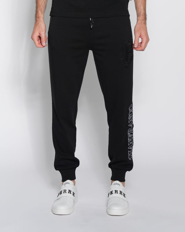 Picture of Embroidered and Printed Logo Track Pants