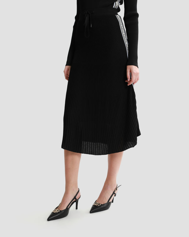 Picture of Ribbed Knit Logo Tape Skirt