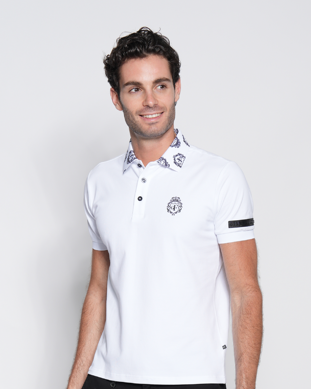 Picture of Logo Collared and Embroidered Polo Shirt