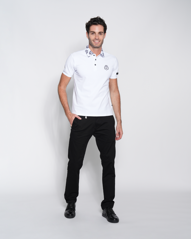 Picture of Logo Collared and Embroidered Polo Shirt