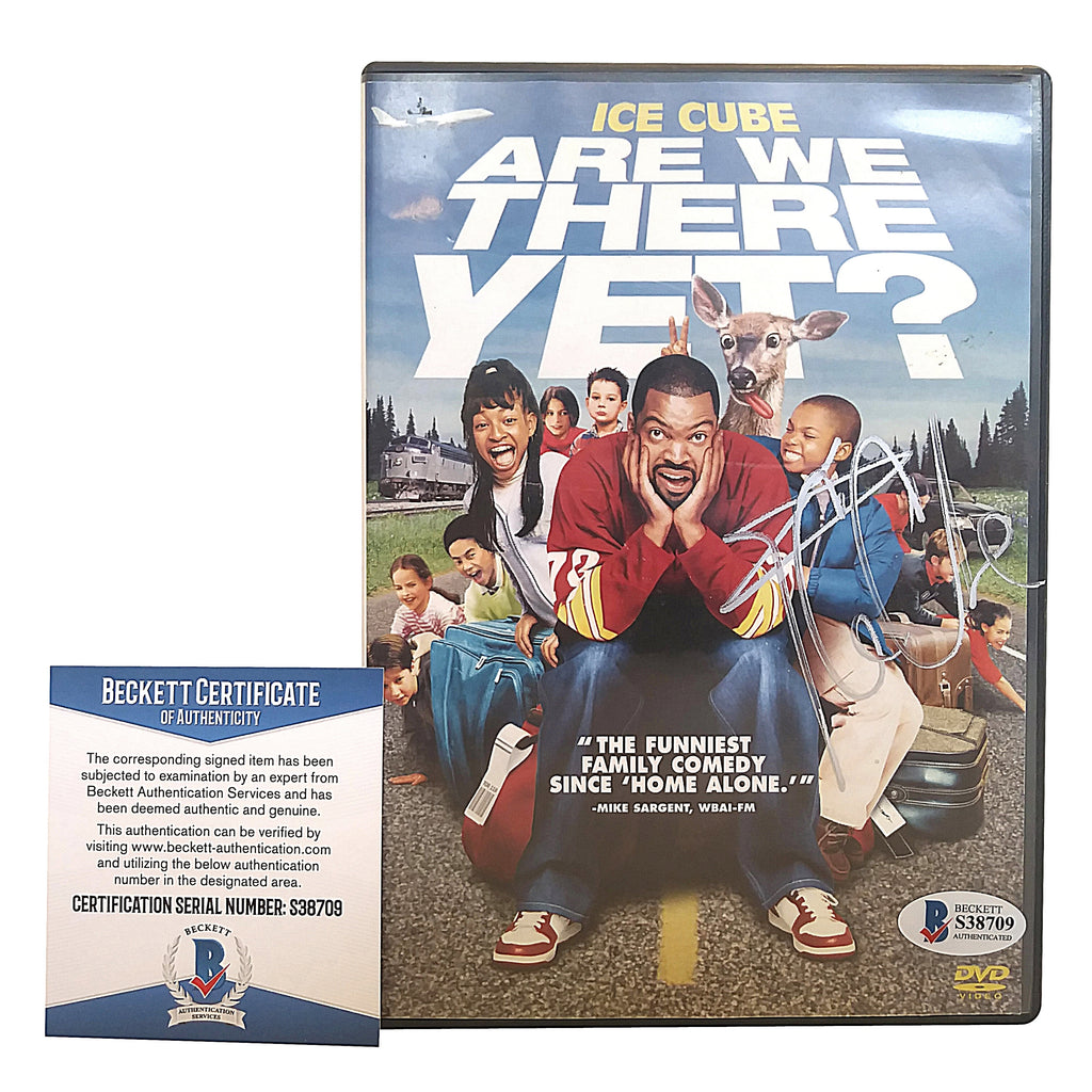 Ice Cube Signed Are We There Yet Movie Dvd Case Beckett Bas Certified