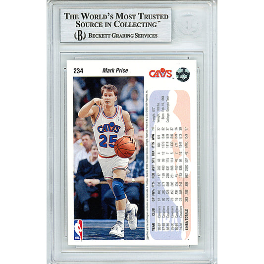 Mark Price Signed Team USA 1994-95 Upper Deck Basketball Card Beckett –  www.