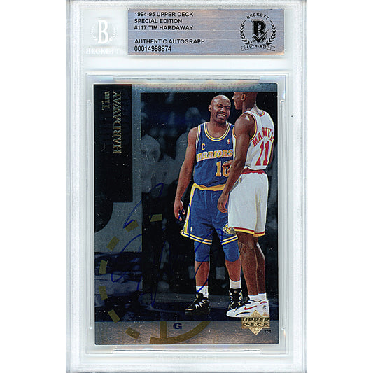 Tim Hardaway Golden State Warriors Signed 1992-93 Upper Deck 