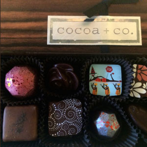 Gourmet Chocolate Bonbons and Truffles, Chocolate Gift Boxes from Cocoa + Co. -- Gourmet Chocolate Store and Coffee Shop