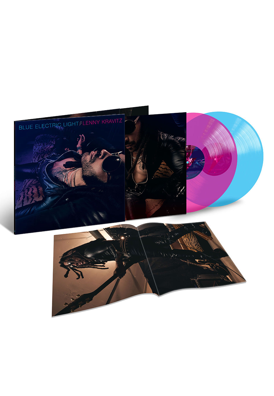 Lenny Kravitz - Blue Electric Light SIGNED Ltd. Pink & Blue - Colored Vinyl
