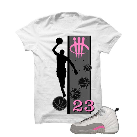 black and pink jordan shirt