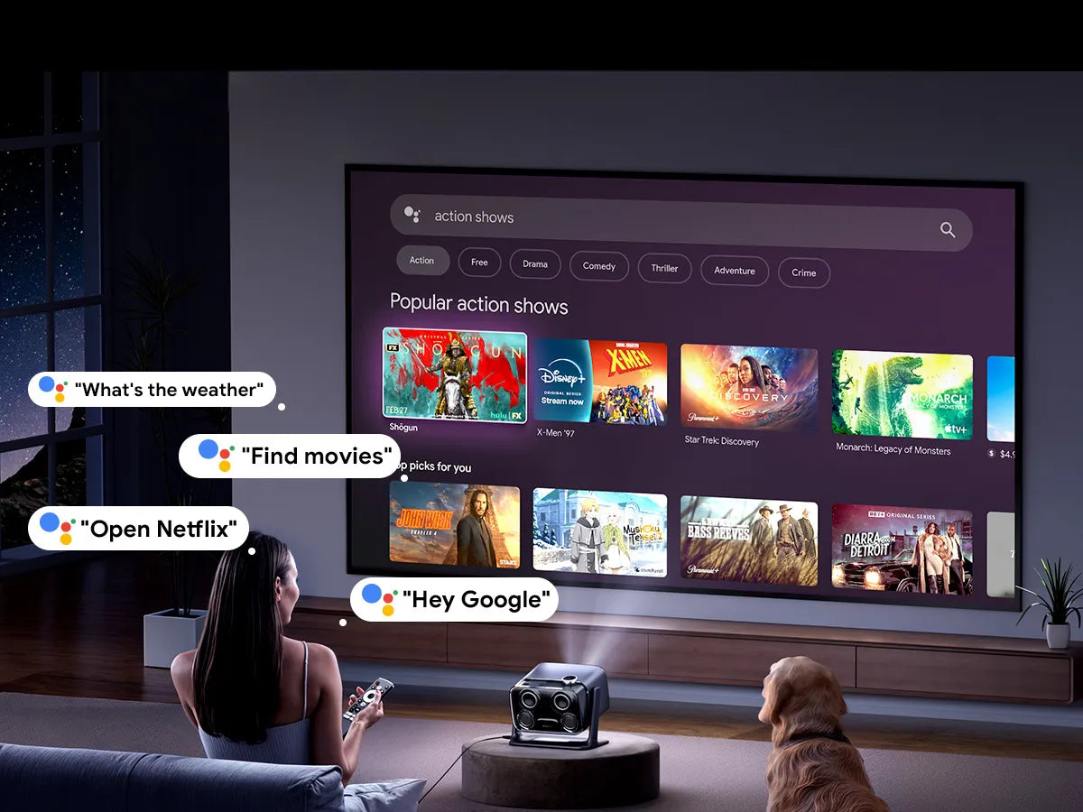 Aurzen BOOM mini Smart Projector: Ready for Google Home