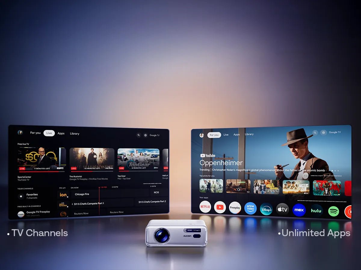 Aurzen EAZZE D1G Smart Projector: Entry-Level, Fully Connected