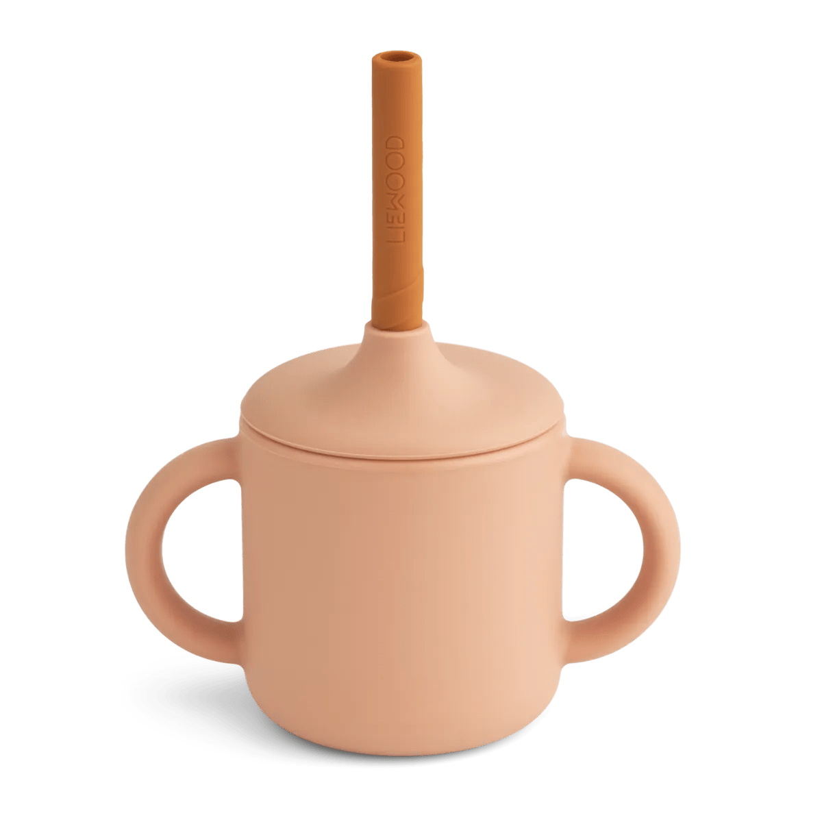 Bicchiere con cannuccia Sippy cup golden caramel LIEWOOD