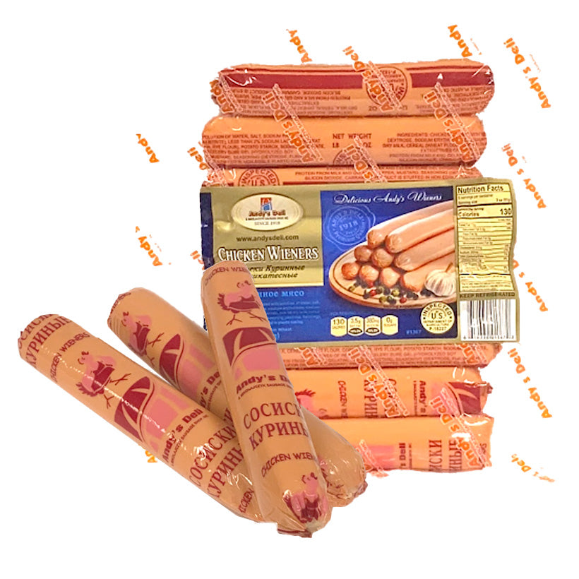 ANDY'S DELI (Pre-Pk) Chicken Wieners Sausages, 454g