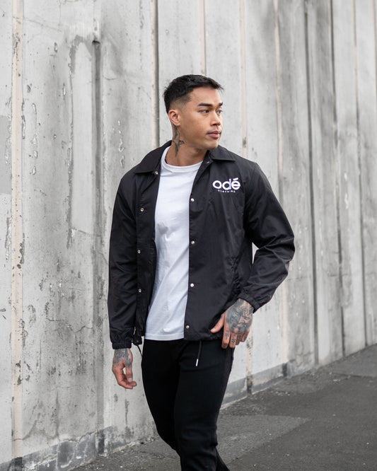 odé Light Grey Coach Jacket – Odé clothing