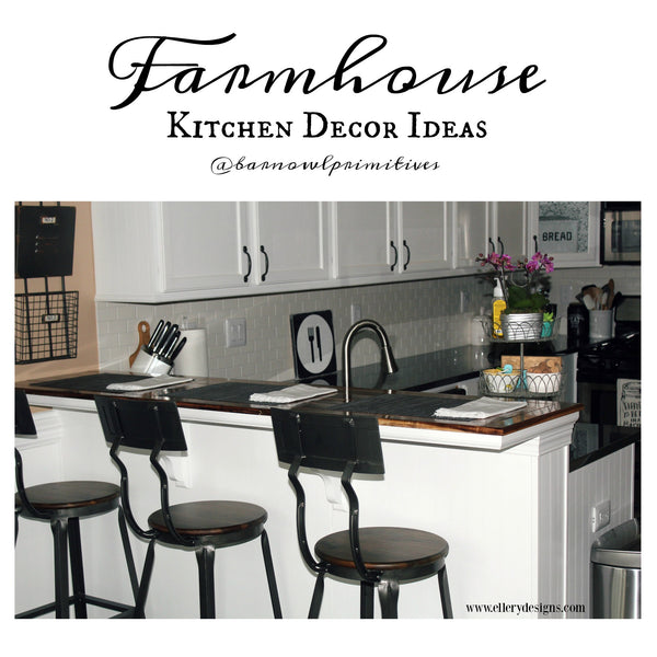 Farmhouse Kitchen Decor Ideas from Barn Owl Primitives
