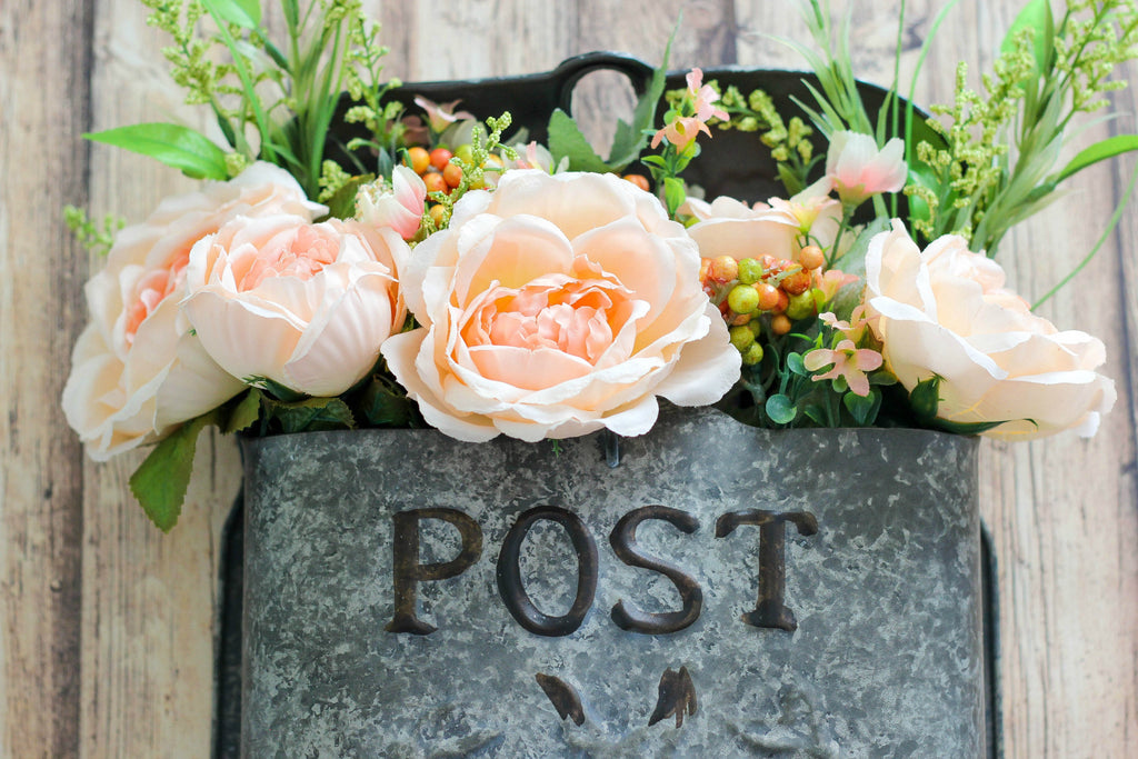 Vintage Inspired Post Box Flower Arrangement - Barn Owl Primitives