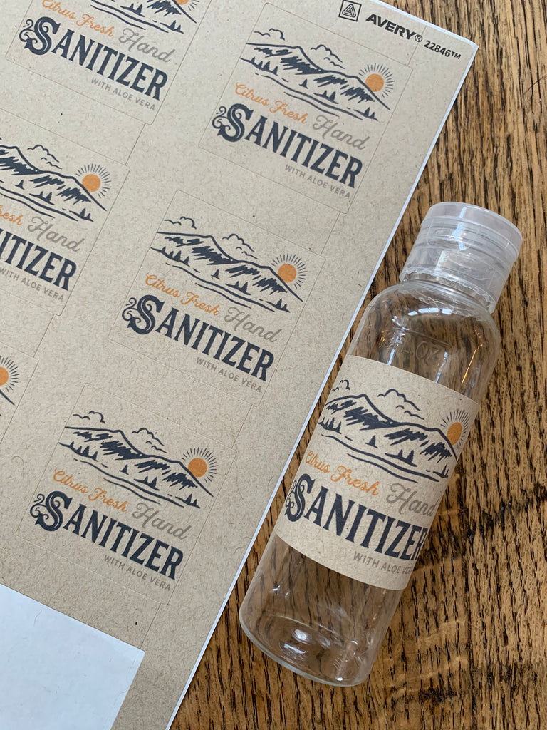 Hand Sanitizer Recipe and Free Printable