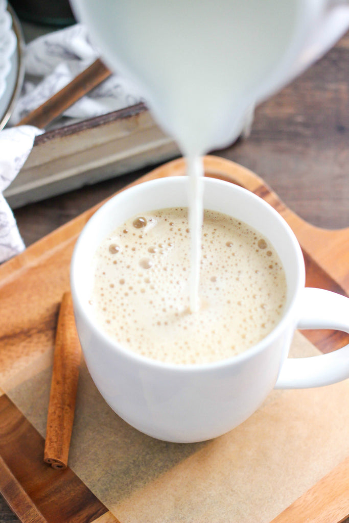 Homemade Cinnamon Dolce Latte is an easy recipe made with strong coffee, cinnamon syrup, and frothed milk. This is a delicious drink to enjoy during the fall and winter months.