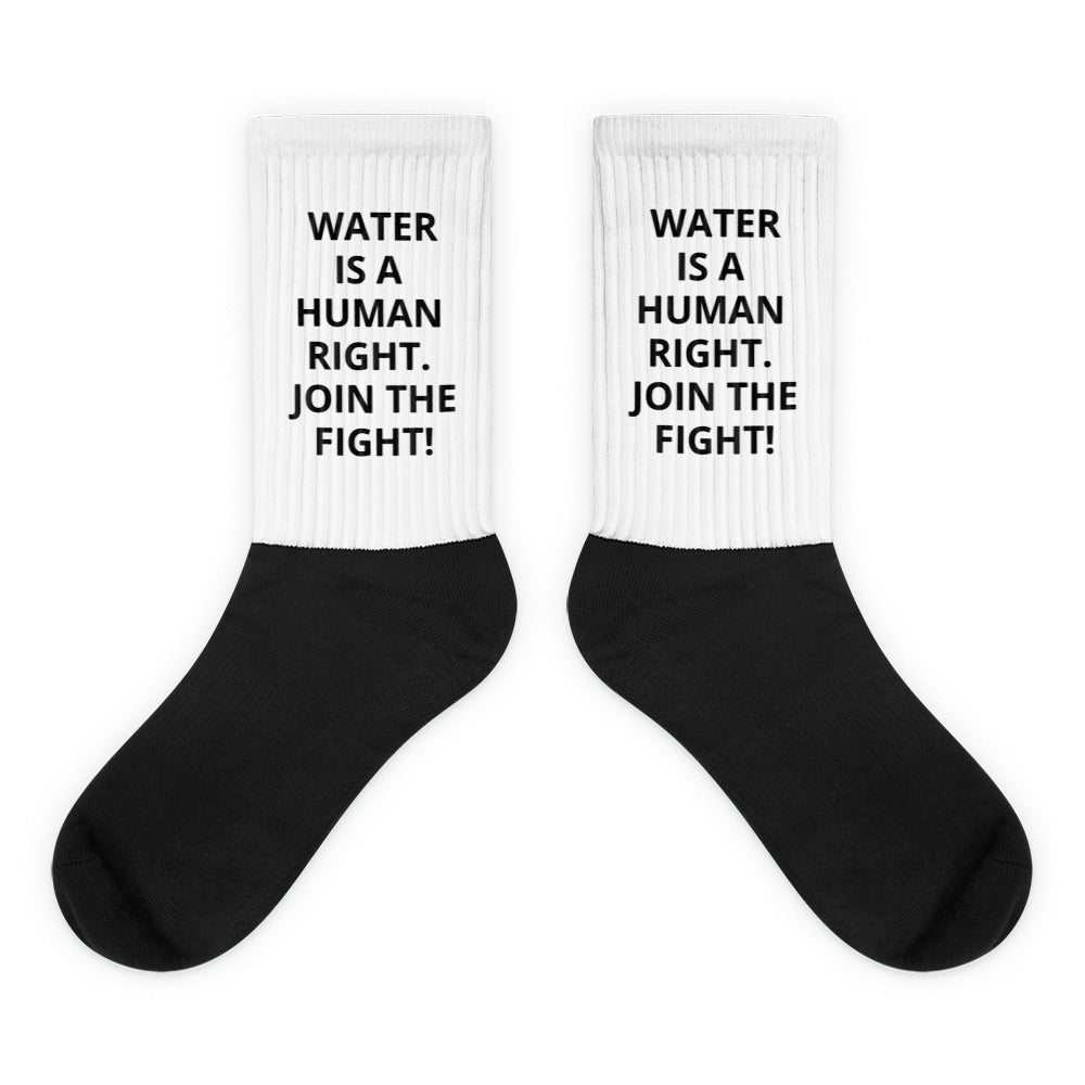 Water is a Human Right. Join the Fight. ™ Socks - Thirst Project product image