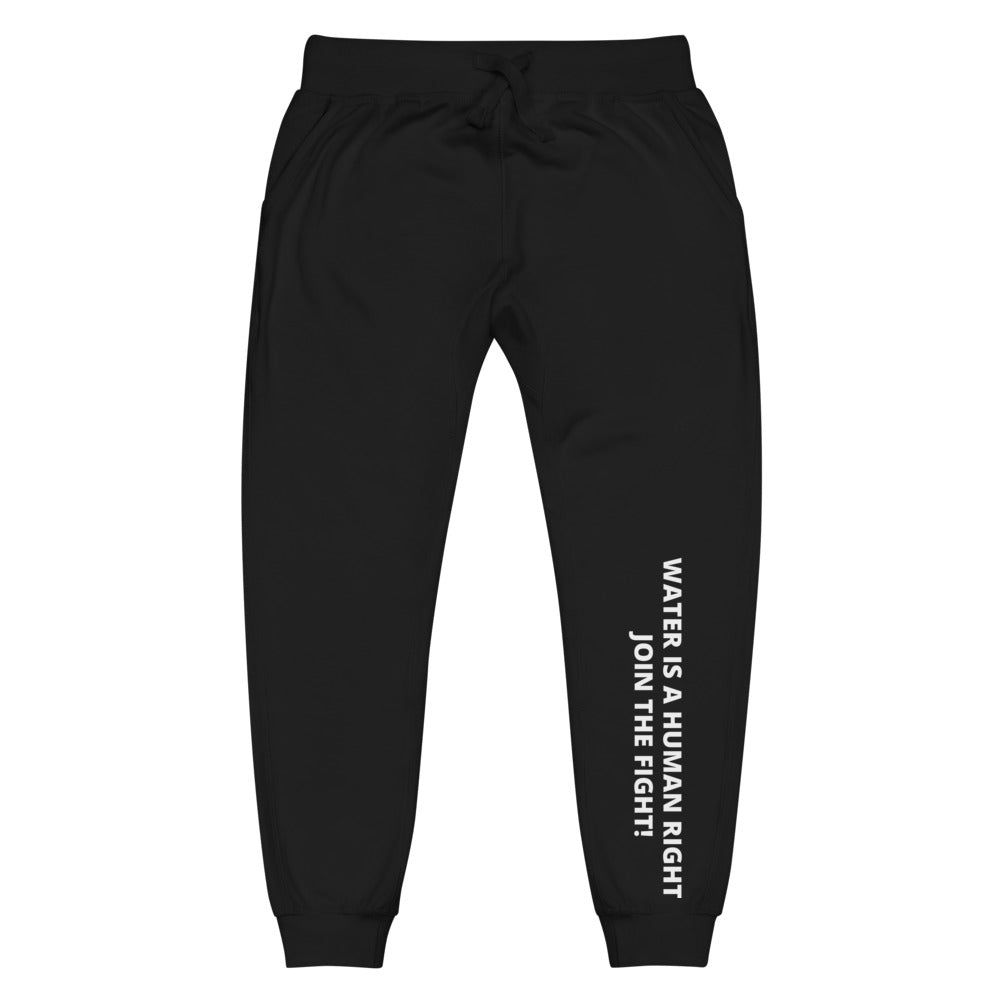 Water is a Human Right. Join the Fight. ™ Unisex Fleece Sweatpants - Thirst Project product image