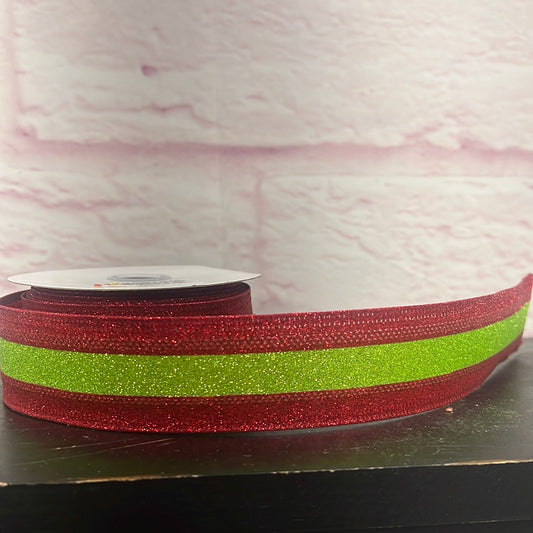 LIME GREEN GLITTER PAINTED ON JUTE RIBBON 4x10yd DCR2A61LM40 – Jam Designs  and Supplies