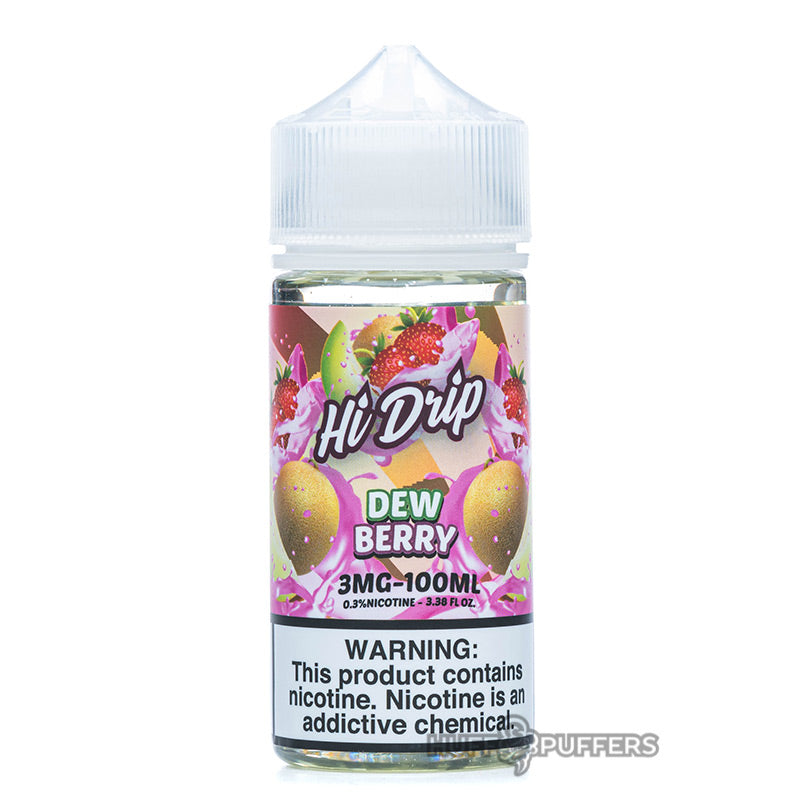 dew berry 100ml e-liquid bottle by hi-drip