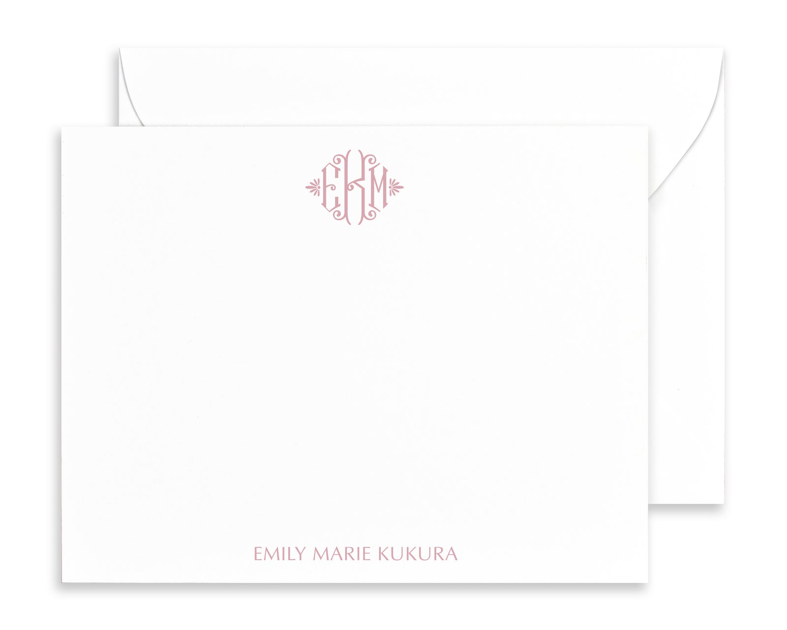 Two Letter Monogrammed Note Cards with Envelopes - Augusta Joy