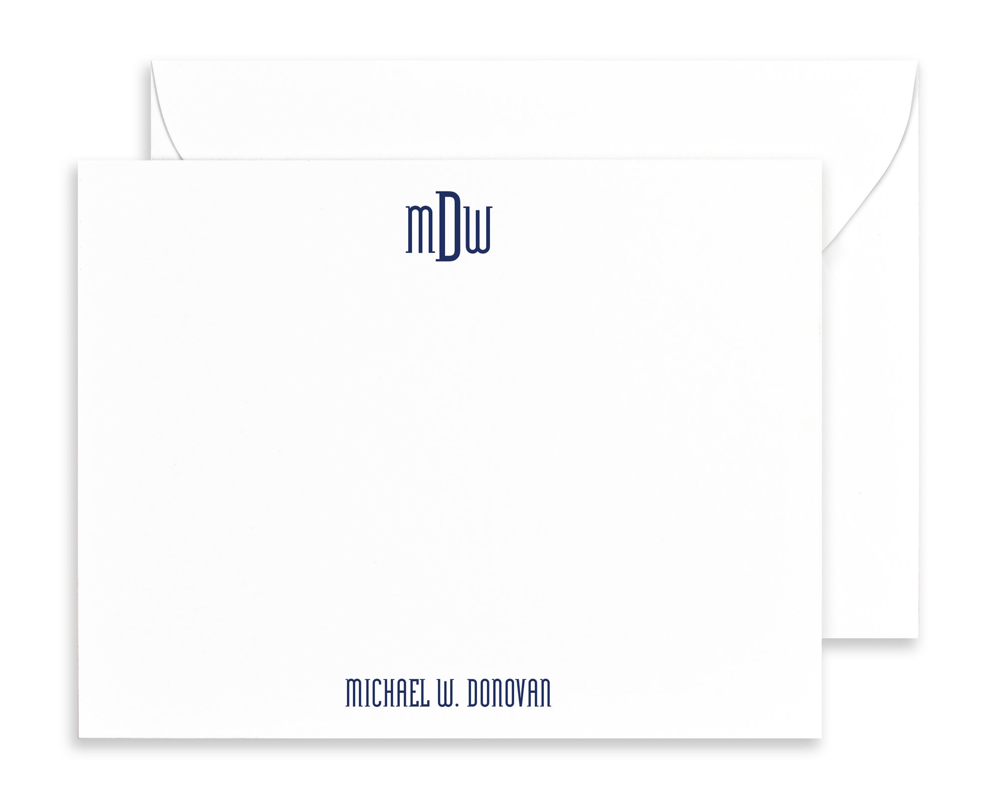 Personalized Professional FLAT CARD Stationery for Men or Women, Formal  Business Stationary Note Cards and Envelopes- PRESTIGE FLAT - Yahoo Shopping