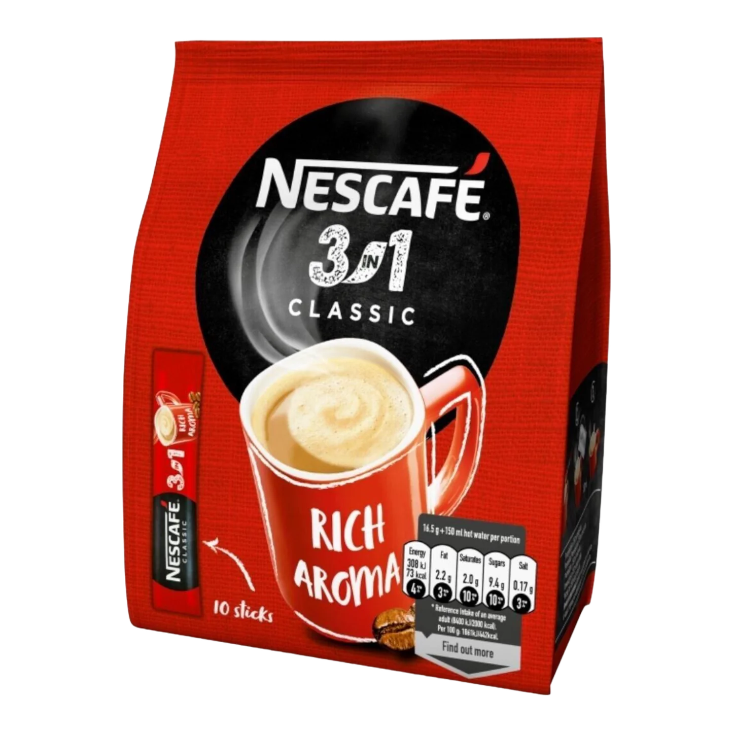 Nescafe 3in1 classic bag 17g*10ct
