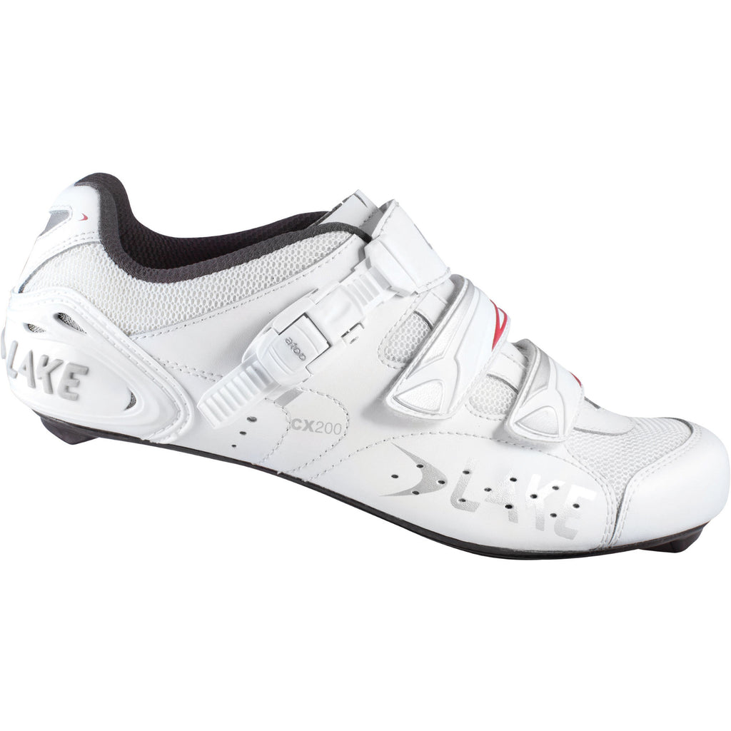 Lake Mens CX200 Road Cycling Shoes - White - Open Road Cycles