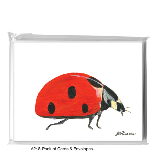 Ladybug Side, Greeting Card (8300C) – Printed Canvas
