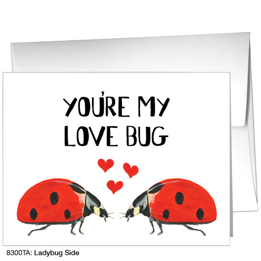 Ladybug Side, Greeting Card (8300C) – Printed Canvas