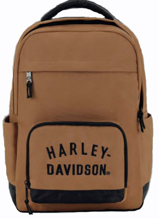 Harley-Davidson® Rugged Twill Convertible Duffel/Backpack | Brown