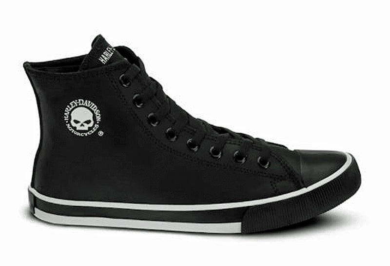 HARLEY-DAVIDSON® FOOTWEAR Men's Baxter Leather High Top Sneakers | Lifestyle Casual | Black