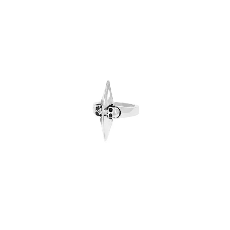King Baby® Women's Pointed Double Skull Ring