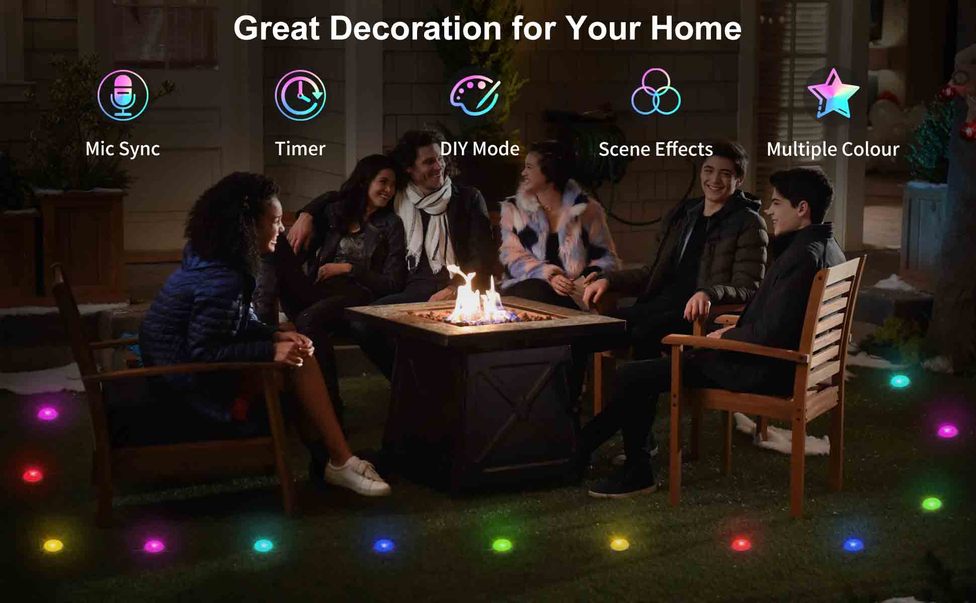 APPECK Outdoor Ground Lights-Party