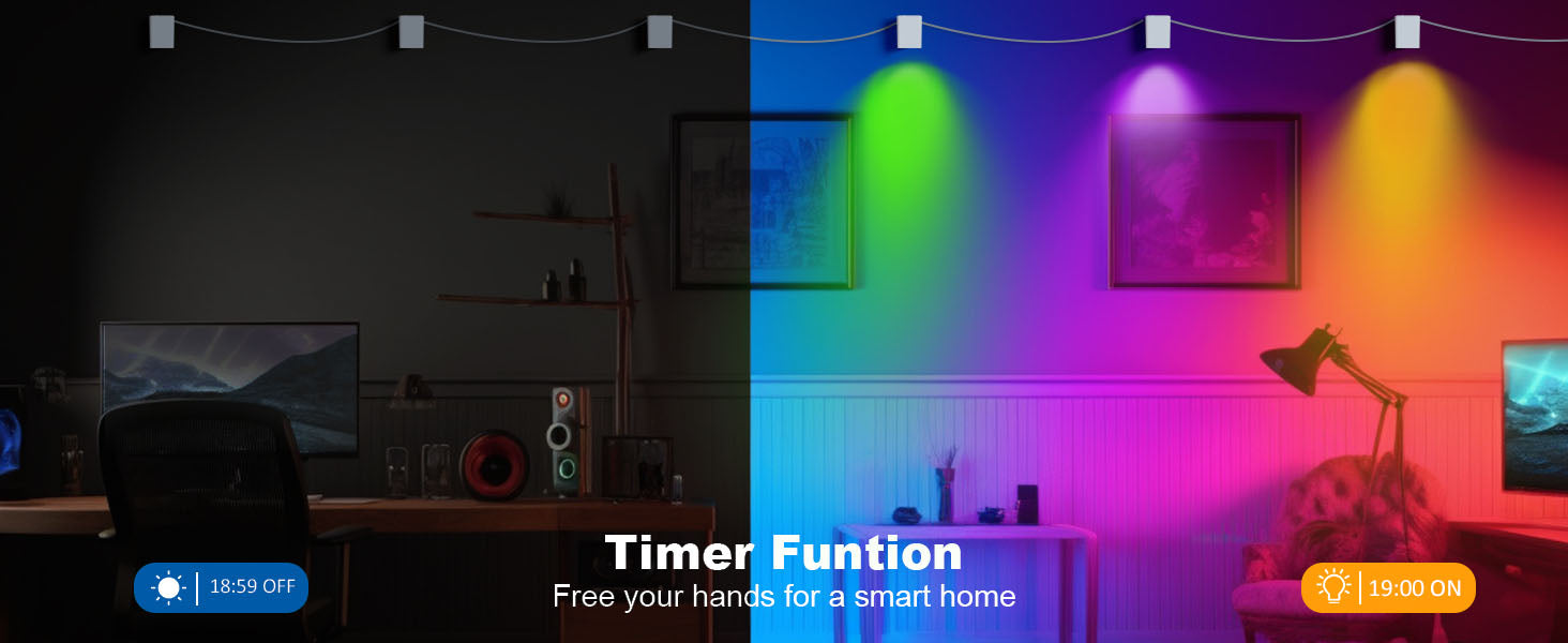Appeck RGBCW Cube Wall Sconces-Timer Funtion