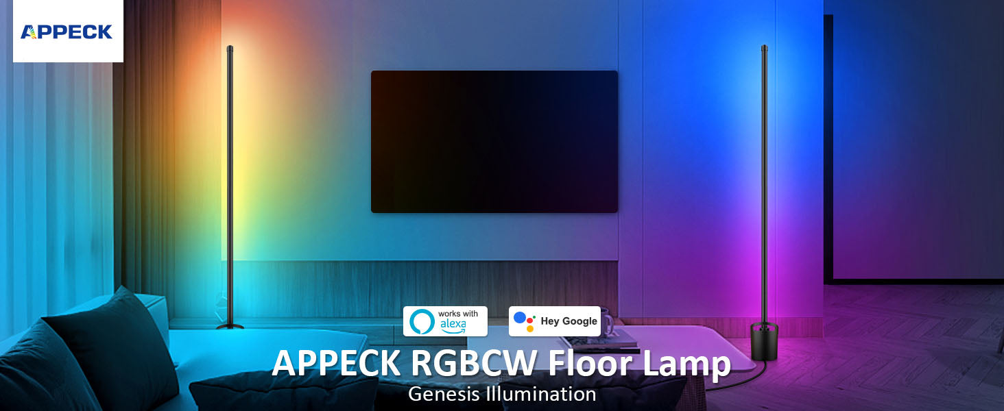 Appeck Smart Corner Floor Lamp-google