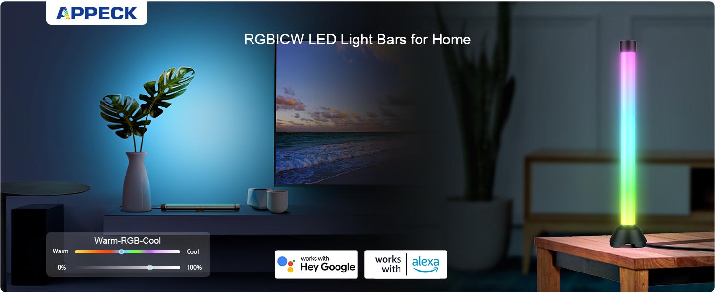 Appeck Smart RGB Light Bars-RGBICW