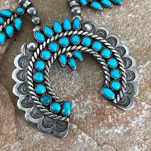 Vintage Bear Claw Turquoise Coral Silver Beaded Necklace Choker by James  Honyaktewa -- Estate Jewelry