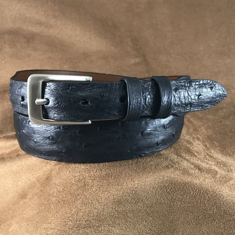 Calf Creek Buffalo Leather Belt Western Diamondback Rattlesnake