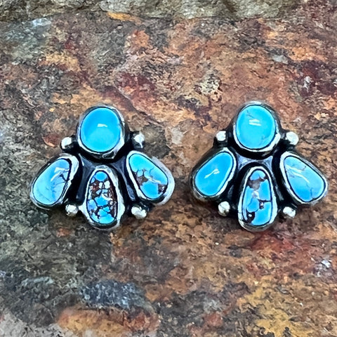 Golden Hill Turquoise - Native American Jewelry - Sterling Silver
