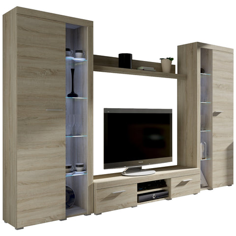 entertainment tv unit in oal sonoma living room furniture set
