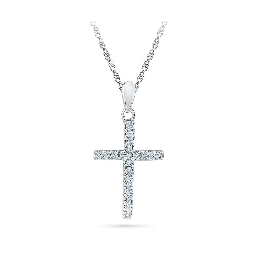Holy Cross Diamond Pendant | Radiant Bay