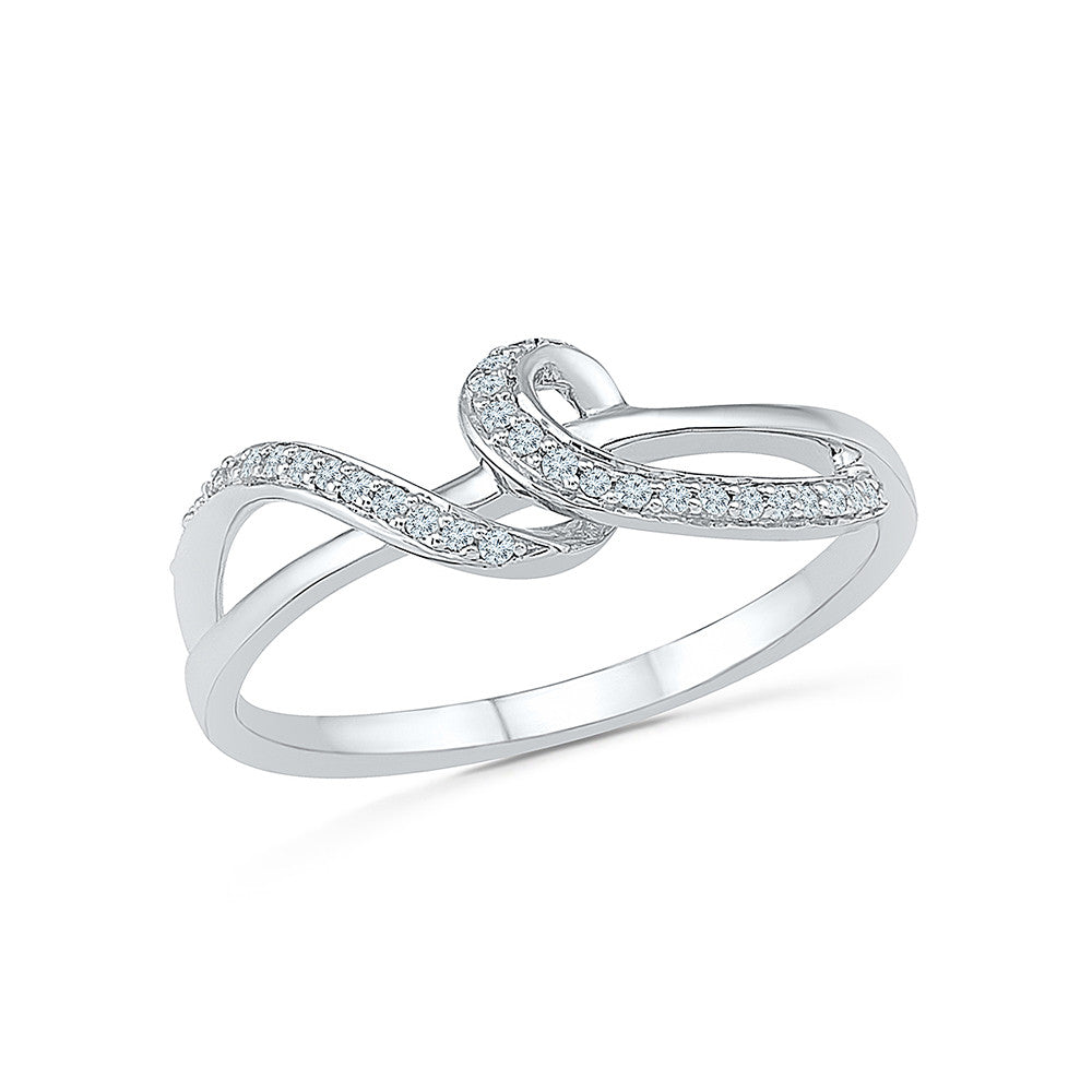 Curvilineal Everyday Diamond Ring | Radiant Bay