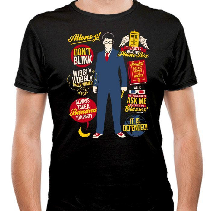 10th Doctor Quotes - Men's Fitted T-Shirt | We Heart Geeks