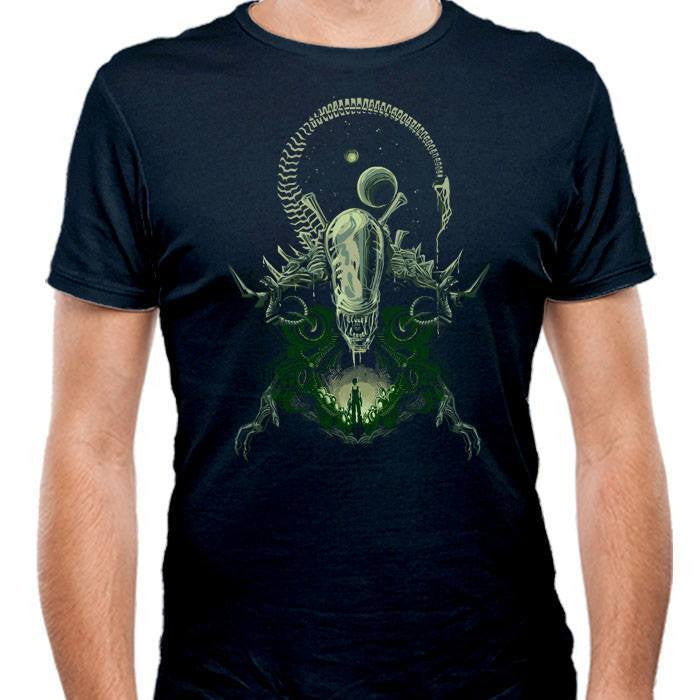 Alien Nightmare - Men's Fitted T-Shirt | We Heart Geeks